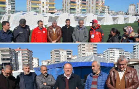 Kadirli Kaymakamı Vehbi Bakır ve Belediye Başkanı Ömer Tarhan çalışmalar hakkında açıklamalarda bulundular