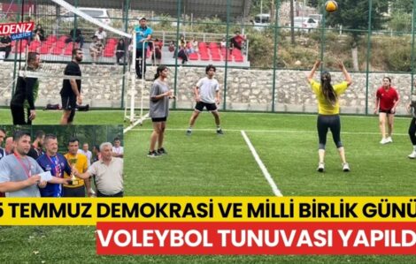 15 Temmuz Demokrasi ve Milli Birlik Günü kapsamında voleybol turnuvası düzenlendi.
