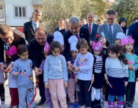 Dervişpaşa Anaokulu  ve Şehit Ahmet Başdoğan Açık Hava Sınıflarının açılışları yapıldı.